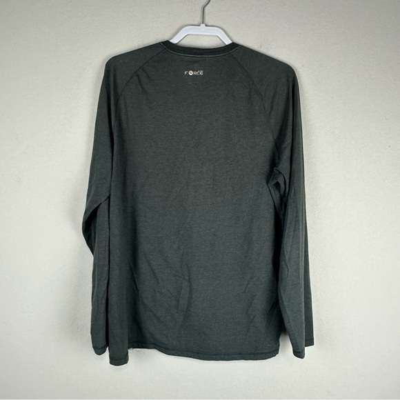 Carhartt Men’s Gray Relaxed Fit Long Sleeve Crew Neck Tee Shirt Size Large - Picture 3 of 5